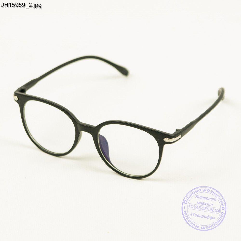 Окуляри іміджеві унісекс - Чорні - JH15959