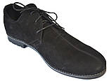 Туфлі чорні нубукові чоловіче взуття великих розмірів Rosso Avangard Cardinal Nero NUB BS, фото 3