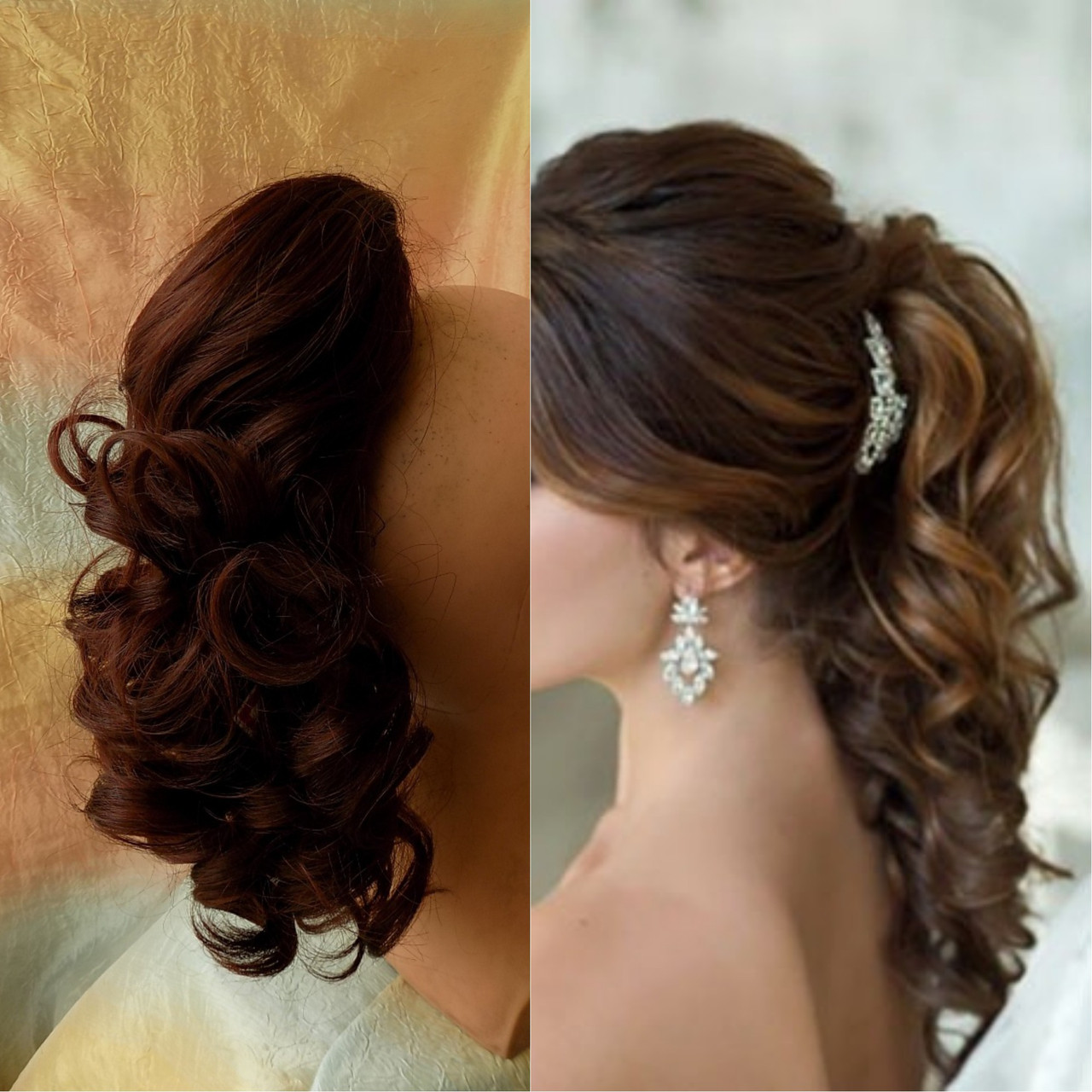 Хвіст шиньон кучерявий на крабі каштаново-червоний 6871-33A, фото 1