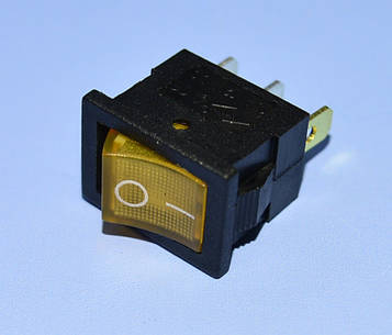 Вимикач 12В МК-1011 жовтий 1-група ON-OFF PRK0020E