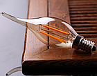 Світлодіодна лампа Filament 4 Вт Е14 C35T 6500K, фото 3