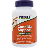 Now Foods, Candida Support, 90 капсул у рослинній оболонці