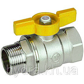 Кран кульовий Ж 1/2" гайка штуцер метелик Giacomini R254X023