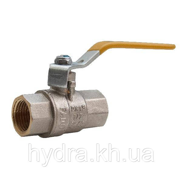 Кран кульовий для газу FADO 3/4" гайка-гайка ручка (GR2)