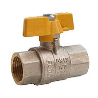 Кран кульовий для газу FADO 1/2" гайка-гайка метелик (GB1)