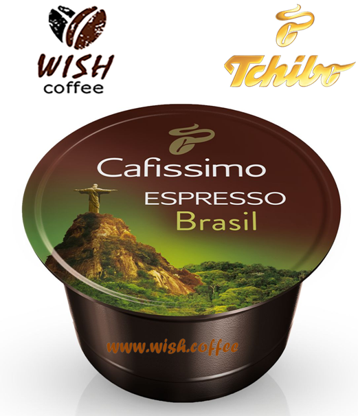 Кава в капсулах ЧІБО Кафиссимо/КАФИТАЛИ - Caffitaly Tchibo Cafissimo Espresso Brasil (коробочка 10 капсул)