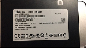 SSD Micron M600 256Gb 2.5" SATAIII MLC (MTFDDAK256MBF)