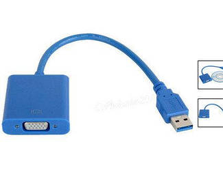 Зовнішня USB 3.0 відеокарта VGA, другий монітор