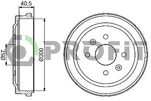 Барабан гальмівний Chevrolet Aveo 1.5 Profit