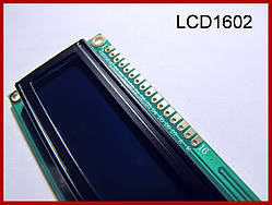 LCD дисплей 1602А, синий. (HD44780).