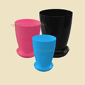 Вазон із підставкою "Глянець" глибокий