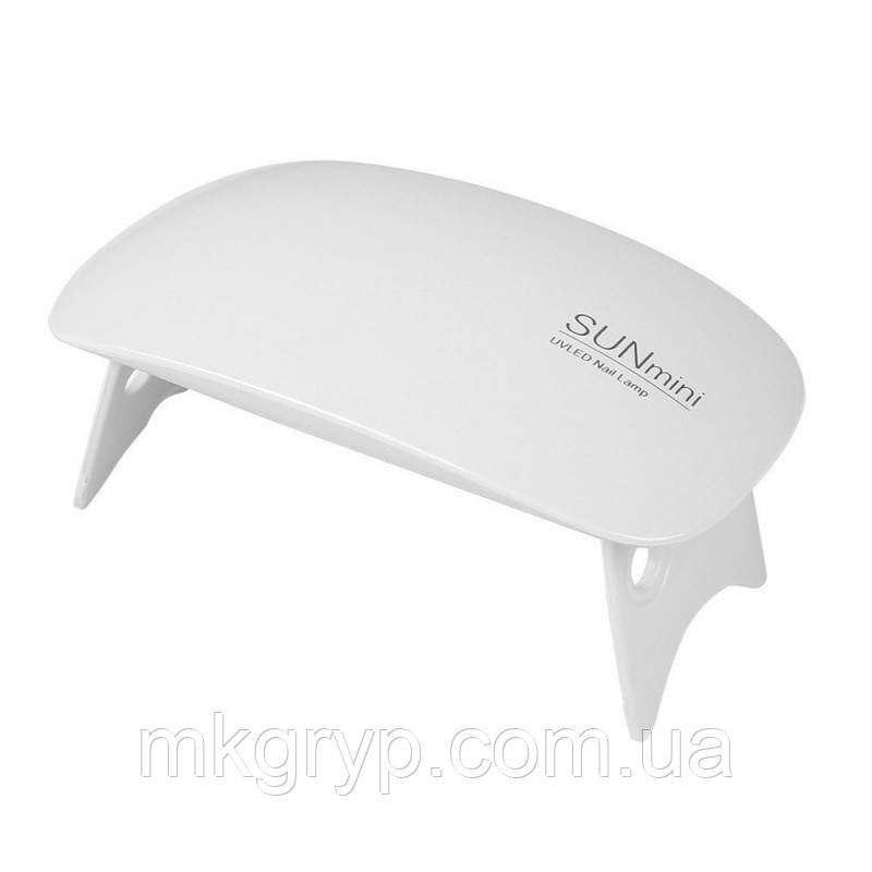 LED+UV лампа для манікюру SUN mini 6W Біла
