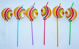 Трубочки для напоїв із насадками KOZA Style Веселі 10шт/уп