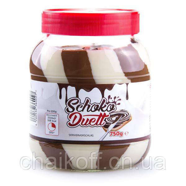 Шоколадно- молочна паста Schoko Duett, 750 г (Німеччина), фото 1