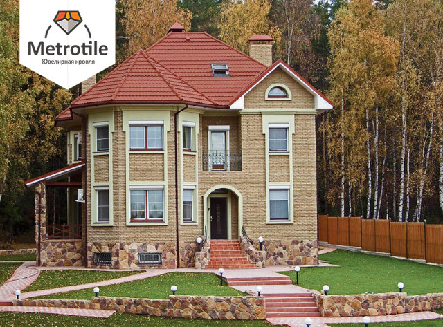 Композитная черепица Metrotile (Метротайл) Red 1 1078923322 1078923322 цена на RAMKABUD