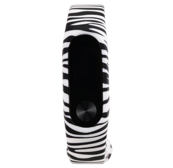 Силиконовый ремешок Primo для фитнес-браслета Xiaomi Mi Band 2 - Zebra - фото 3 - id-p662469354