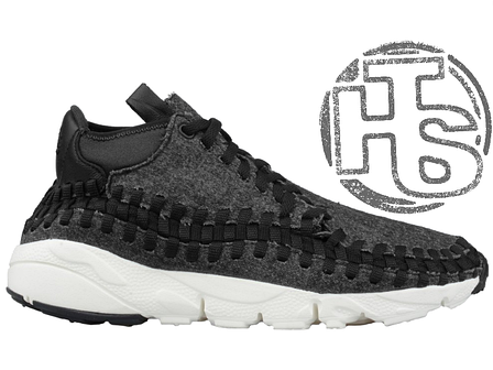 Чоловічі кросівки Nike Air Footscape Woven Chukka SE Black/Grey/White 443686-004, фото 1