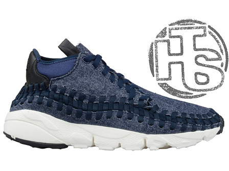 Чоловічі кросівки Nike Air Footscape Woven Chukka SE Obsidian Black/Sail 857874-400, фото 1