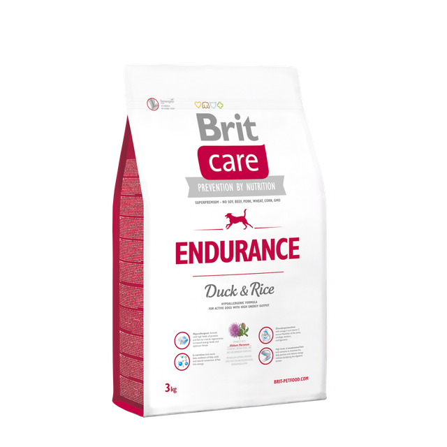 Сухий корм для активних собак всіх порід Brit Care Endurance 3 кг