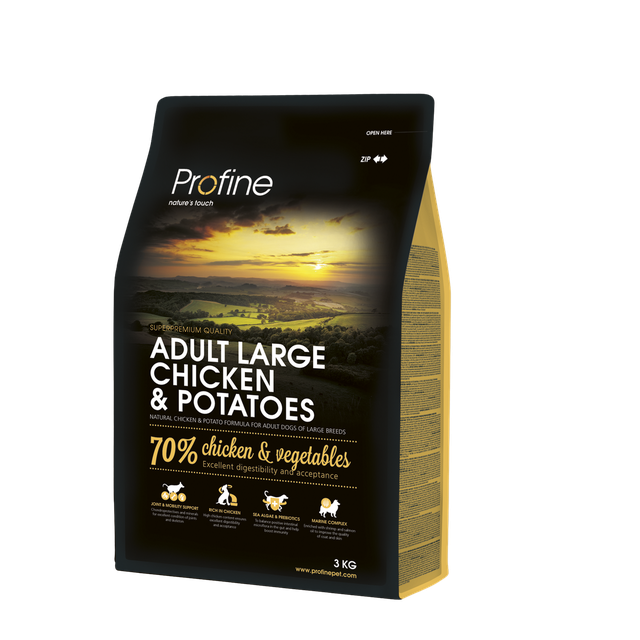Сухий корм для дорослих собак великих порід Profine Adult Large Chicken з куркою та картоплею 3 кг(170542)
