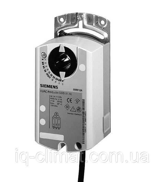 Електропривод Siemens GEB161.1E (24 В) з аналоговим керуванням, для повітряної заслінки 3 м2