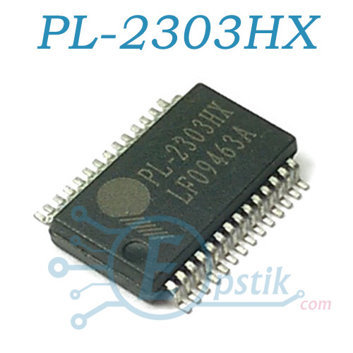 PL-2303HX, конвертер інтерфейсу USB в RS232, SSOP28