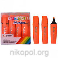 Текстовыделитель Bright-colors JH-700, оранжевый