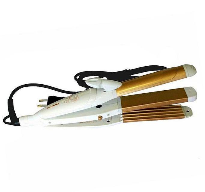 3 в 1 Стайлер Pro Mozer Mz-7023 (плойка, гофре, випрямляч для волосся), фото 1