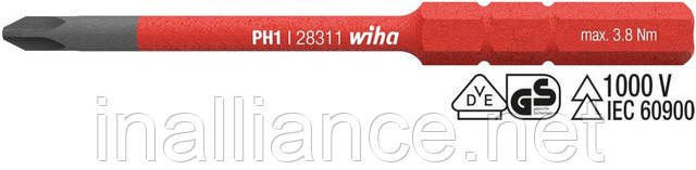 Біта PH2 SoftFinish electric slimBit Wiha 34584