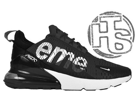 Чоловічі кросівки Nike Air Max 270 Flyknit x Supreme Black/White, фото 1