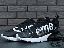 Чоловічі кросівки Nike Air Max 270 Flyknit x Supreme Black/White, фото 3