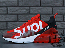 Чоловічі кросівки Nike Air Max 270 Flyknit x Supreme Red/White, фото 3