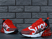 Чоловічі кросівки Nike Air Max 270 Flyknit x Supreme Red/White, фото 5