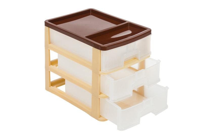 Пластиковий комод на 3 ящики "Офісний"