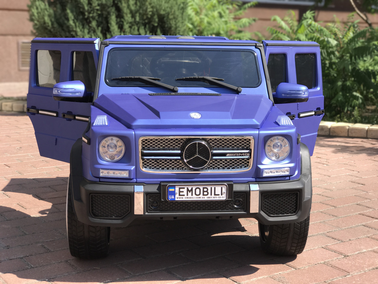 Дитячий електромобіль Mercedes-Benz G63 AMG (Кубик), мотори RPM 13500 обертів, ручка, коліщатка