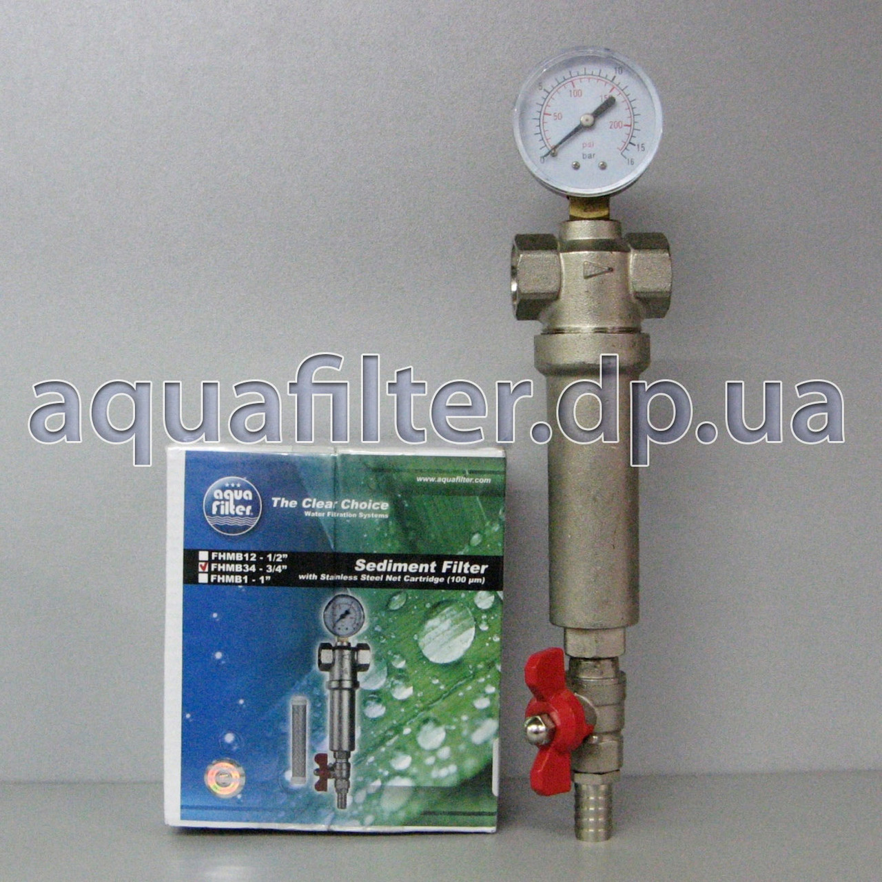 Самопромивний фільтр для води Aquafilter FHMB1_X 1", фото 1