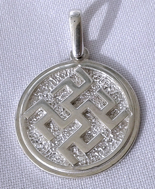 Одолень Трава слов'янський оберіг срібло 925 проби, фото 1