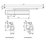 Доводчик дверей G-u OTS 634 ковзна тяга (EN 2-4)., фото 3