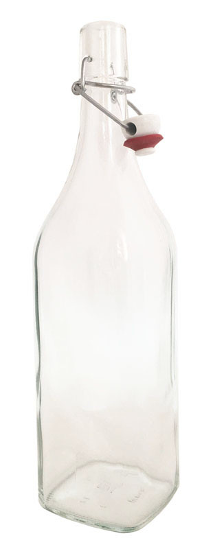 Бутылка Litva White EwerGlass квадратная 1л. с бугельным замком. - фото 2 - id-p662607234