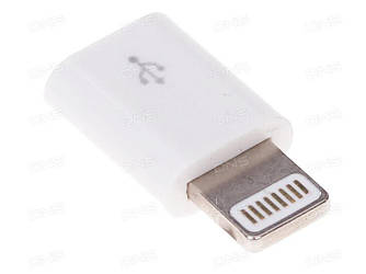 Перехідник з роз'єму micro USB на Lightning 8-pin для iPhone