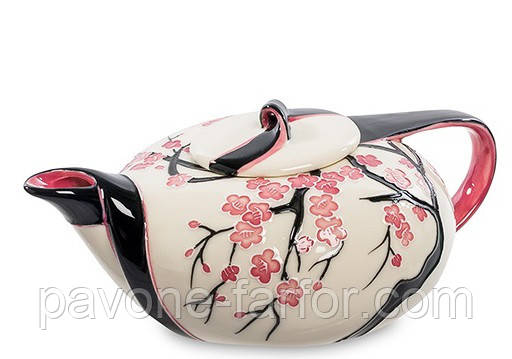 Порцеляновий чайник для заварювання Сакура (Pavone) JP-468/ 1, фото 1
