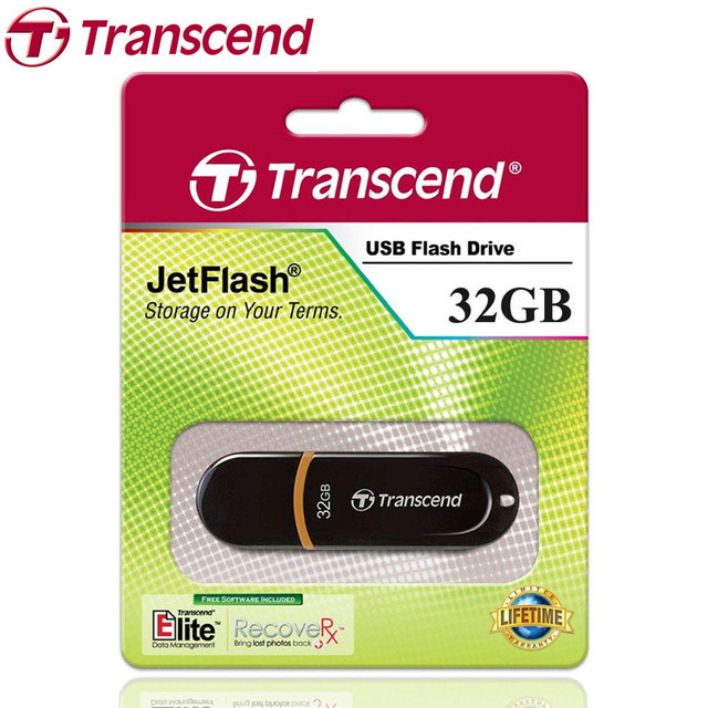 Флешка Transcend JetFlash 300 32GB Black (TS32GJF300)