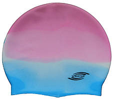 Шапочка для плавання «юніор» колір рожевий/блакитний