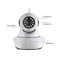 Бездротова поворотна IP камера WiFi microSD 6030