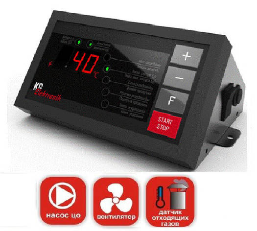 Автоматика для твердопаливних котлів KG Elektronik SP-30 PID (без датчика димових газів), фото 2