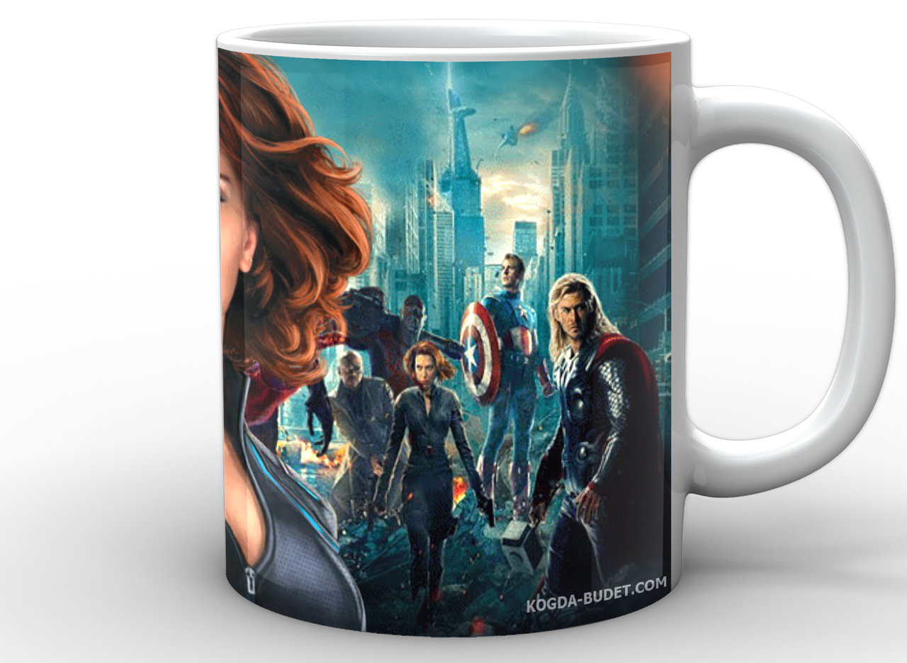Кухоль GeekLand Чорна вдова Black Widow Чорна Вдова marvel girl BW.02.002.991, фото 1