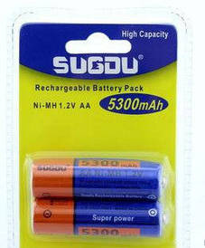 Акумулятор, батарея АА SUGDU 5300mAh Ni-MH 1.2 V, акумулятор 2 штуки