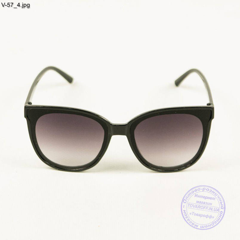 Жіночі сонцезахисні окуляри - Чорні - V-57/1, фото 2