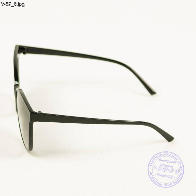 Жіночі сонцезахисні окуляри - Чорні - V-57/1, фото 2