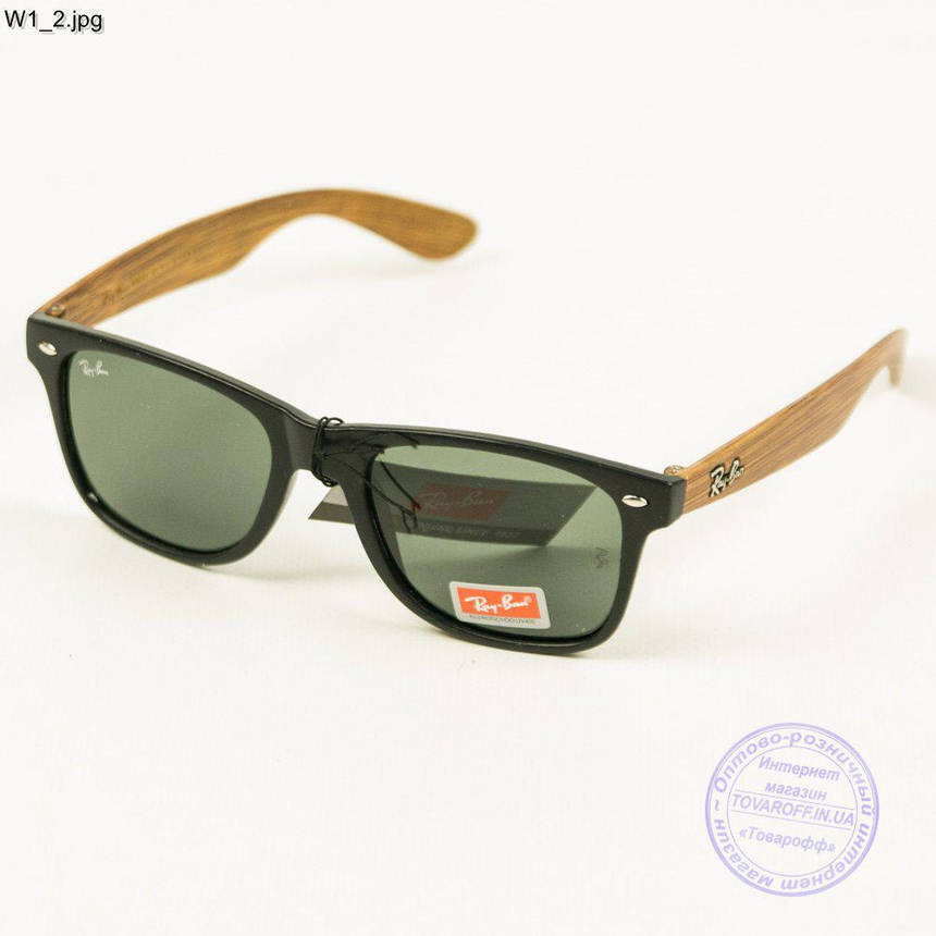 Сонцезахисні окуляри Ray-Ban Wayfarer унісекс зі скляною лінзою - W1, фото 2